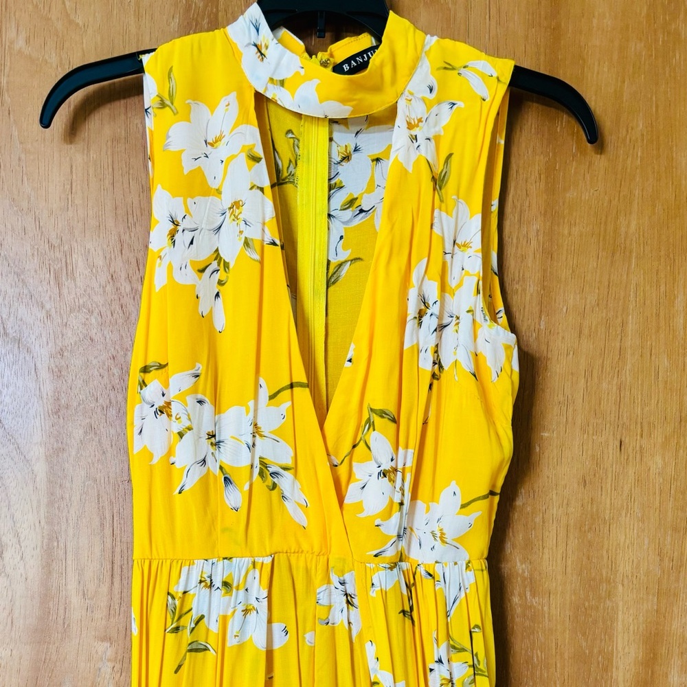 Banjul Yellow Floral Jumpsuit